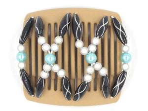 African Butterfly Chameleon Hair Comb - Dalena Blonde 16