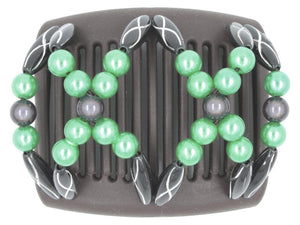 African Butterfly Chameleon Hair Comb - Dalena Brown 36