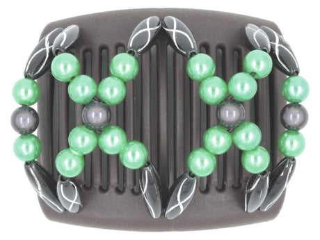 African Butterfly Chameleon Hair Comb - Dalena Brown 36
