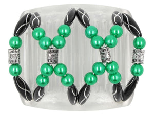 African Butterfly Chameleon Hair Comb - Dalena Clear 20