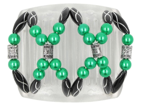 African Butterfly Chameleon Hair Comb - Dalena Clear 20