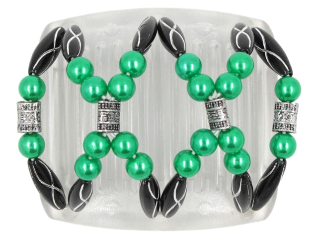 African Butterfly Chameleon Hair Comb - Dalena Clear 20