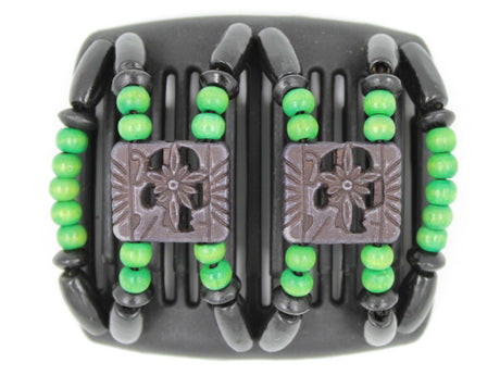 African Butterfly Chameleon Hair Comb - Dupla Black 07