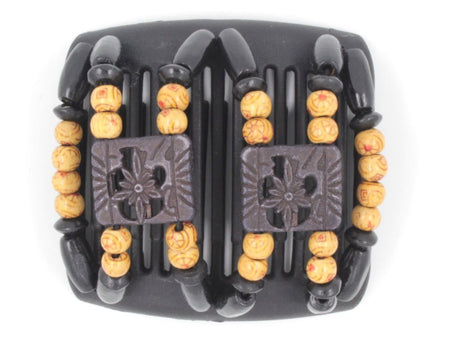 African Butterfly Chameleon Hair Comb - Dupla Black 09
