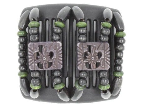 African Butterfly Chameleon Hair Comb - Dupla Black 21
