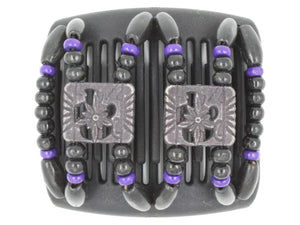 African Butterfly Chameleon Hair Comb - Dupla Black 26