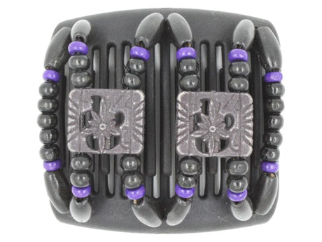 African Butterfly Chameleon Hair Comb - Dupla Black 26