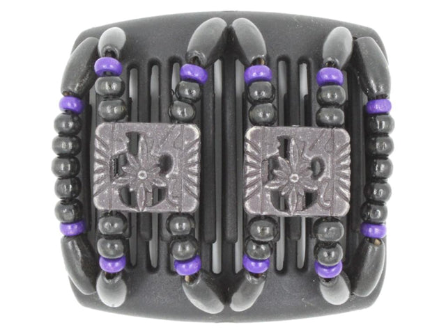 African Butterfly Chameleon Hair Comb - Dupla Black 26