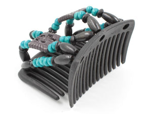 African Butterfly Chameleon Hair Comb - Dupla Black 49