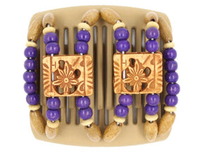 African Butterfly Chameleon Hair Comb - Dupla Blonde 28