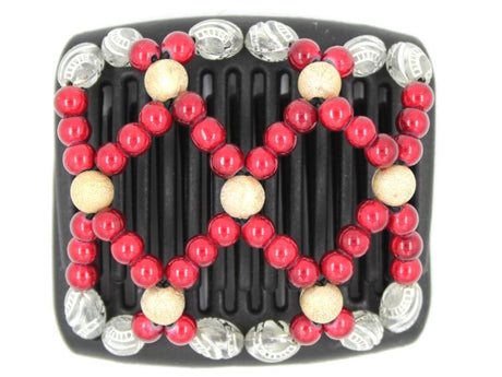 African Butterfly Chameleon Hair Comb - Ndalena Black 21
