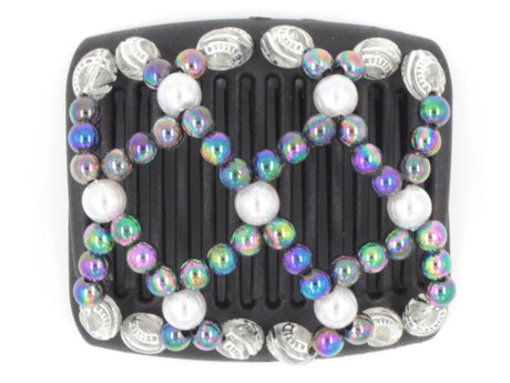 African Butterfly Chameleon Hair Comb - Ndalena Black 24