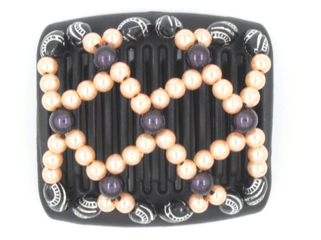 African Butterfly Chameleon Hair Comb - Ndalena Black 25