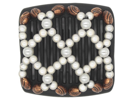 African Butterfly Chameleon Hair Comb - Ndalena Black 26