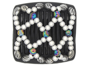 African Butterfly Chameleon Hair Comb - Ndalena Black 28
