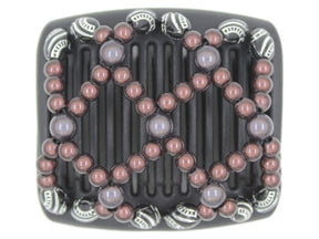 African Butterfly Chameleon Hair Comb - Ndalena Black 29