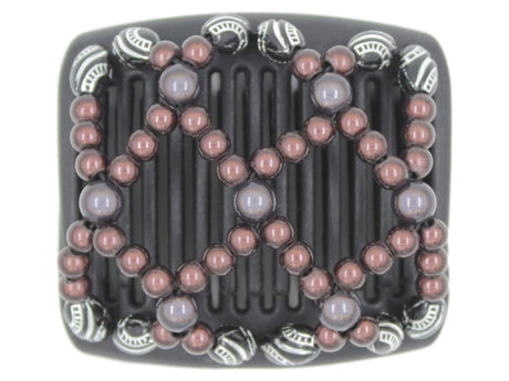 African Butterfly Chameleon Hair Comb - Ndalena Black 29