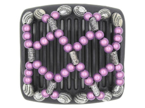 African Butterfly Chameleon Hair Comb - Ndalena Black 31