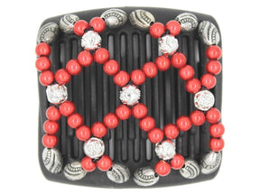 African Butterfly Chameleon Hair Comb - Ndalena Black 32