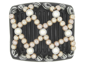 African Butterfly Chameleon Hair Comb - Ndalena Black 33