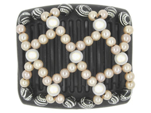 African Butterfly Chameleon Hair Comb - Ndalena Black 33