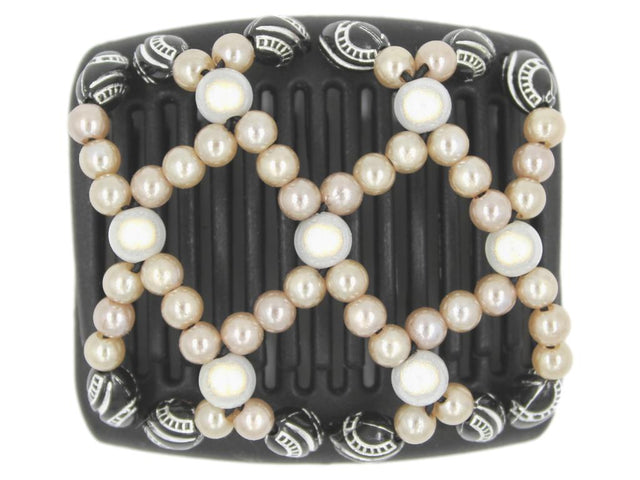 African Butterfly Chameleon Hair Comb - Ndalena Black 33