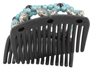 African Butterfly Chameleon Hair Comb - Ndalena Black 38