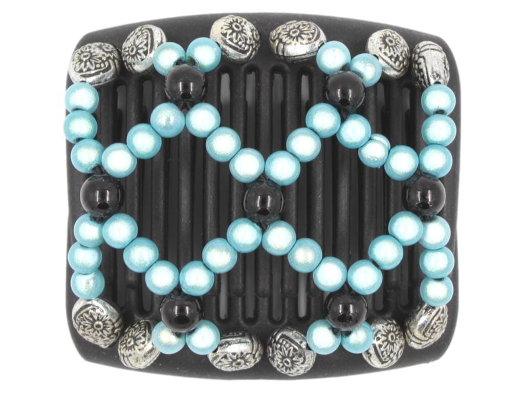 African Butterfly Chameleon Hair Comb - Ndalena Black 38