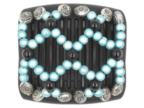 African Butterfly Chameleon Hair Comb - Ndalena Black 38