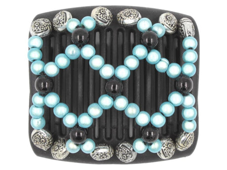 African Butterfly Chameleon Hair Comb - Ndalena Black 38