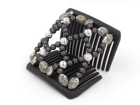 African Butterfly Chameleon Hair Comb - Ndalena Black 41