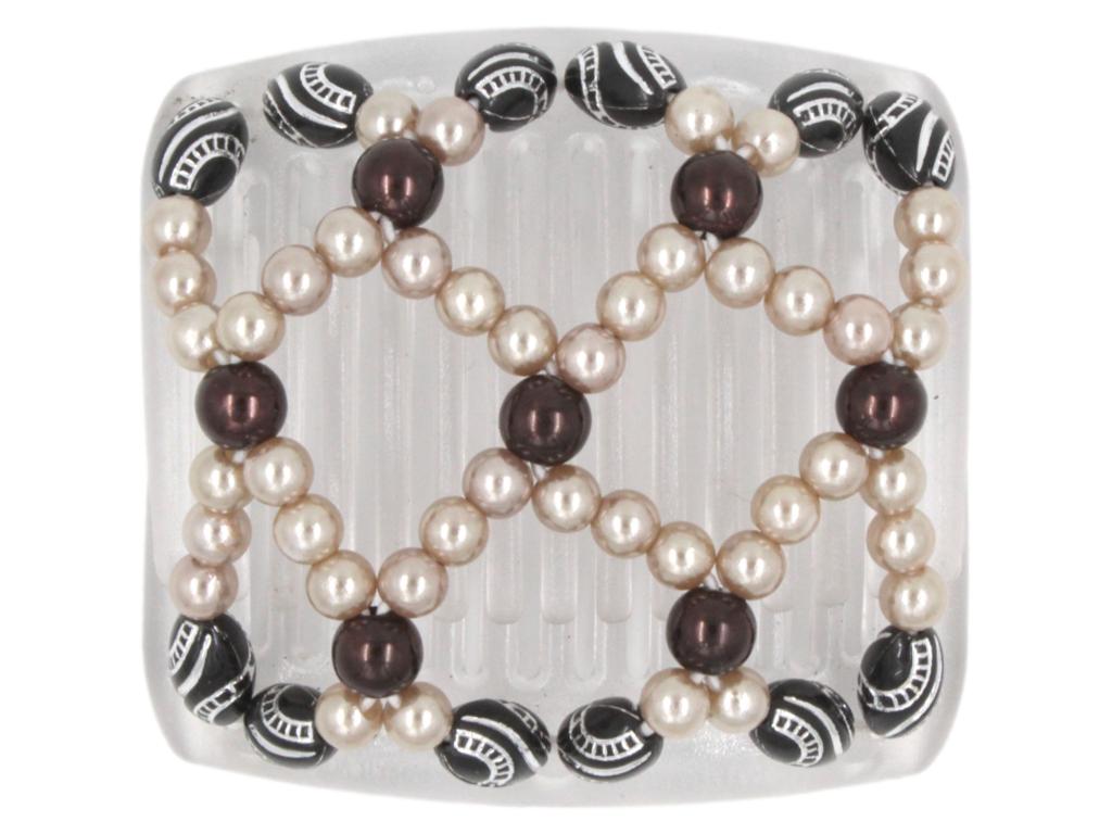 African Butterfly Chameleon Hair Comb - Ndalena Clear 11