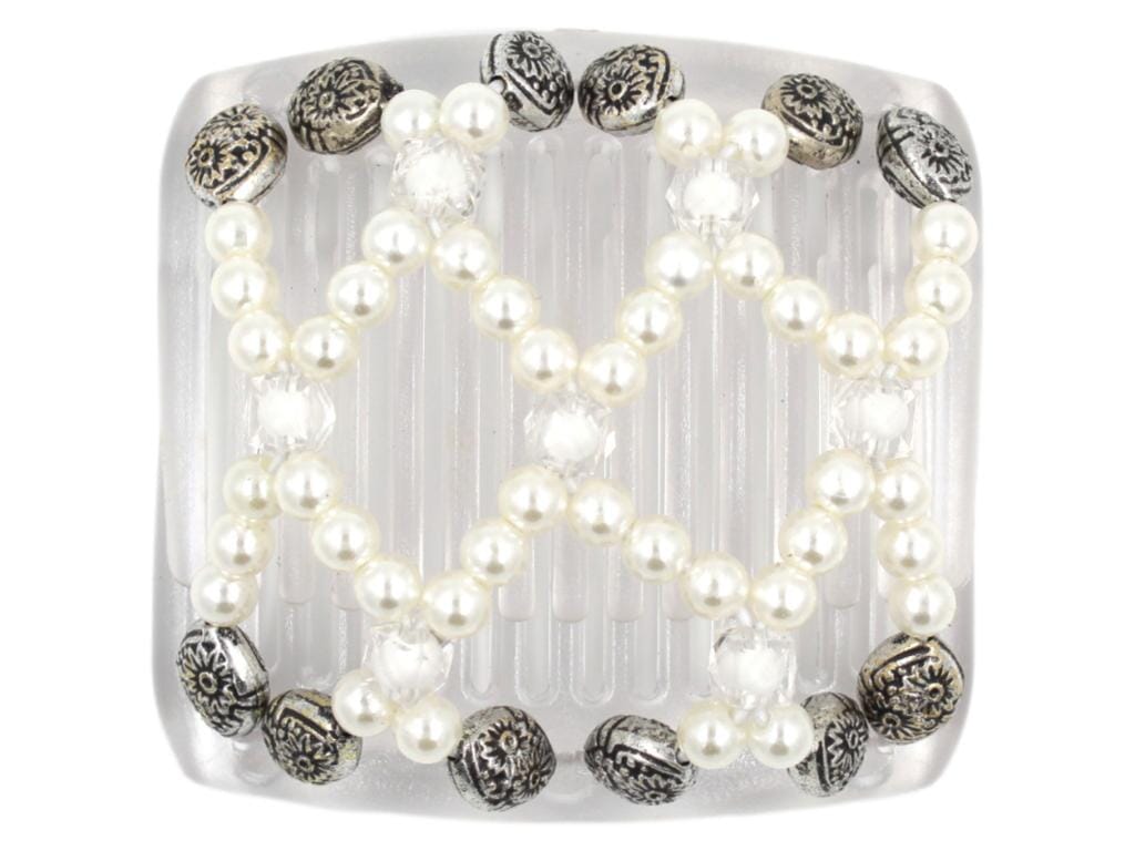 African Butterfly Chameleon Hair Comb - Ndalena Clear 18