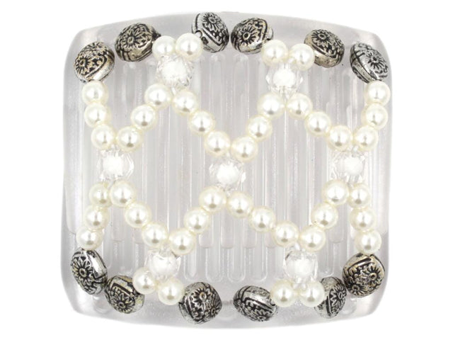 African Butterfly Chameleon Hair Comb - Ndalena Clear 18