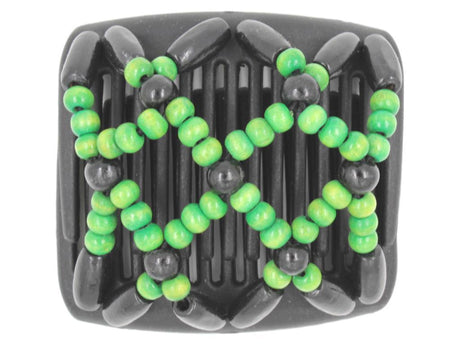African Butterfly Chameleon Hair Comb - Ndebele Black 11