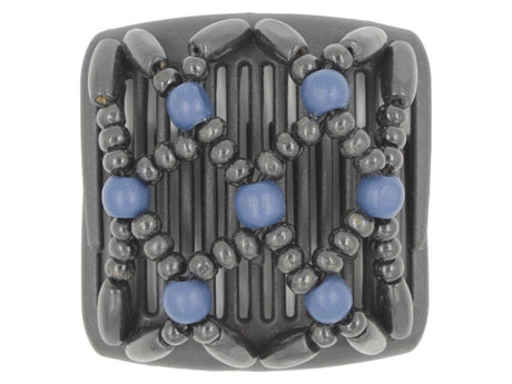 African Butterfly Chameleon Hair Comb - Ndebele Black 13
