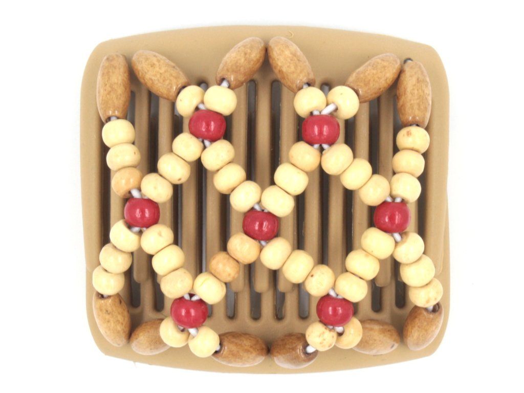 African Butterfly Chameleon Hair Comb - Ndebele Blonde 11