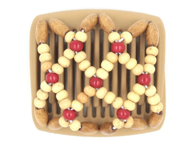 African Butterfly Chameleon Hair Comb - Ndebele Blonde 11