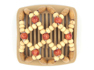 African Butterfly Chameleon Hair Comb - Ndebele Blonde 12