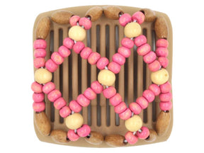 African Butterfly Chameleon Hair Comb - Ndebele Blonde 24