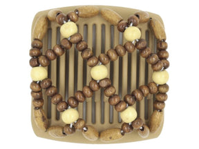 African Butterfly Chameleon Hair Comb - Ndebele Blonde 27