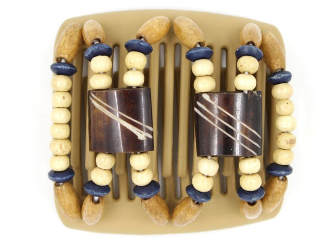 African Butterfly Chameleon Hair Comb - Stones & Bones Blonde 16