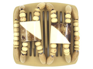 African Butterfly Chameleon Hair Comb - Stones & Bones Blonde 37