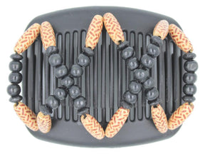 African Butterfly Hair Comb - Beada Black 118