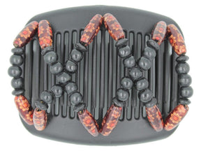 African Butterfly Hair Comb - Beada Black 127