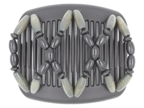 African Butterfly Hair Comb - Beada Black 135