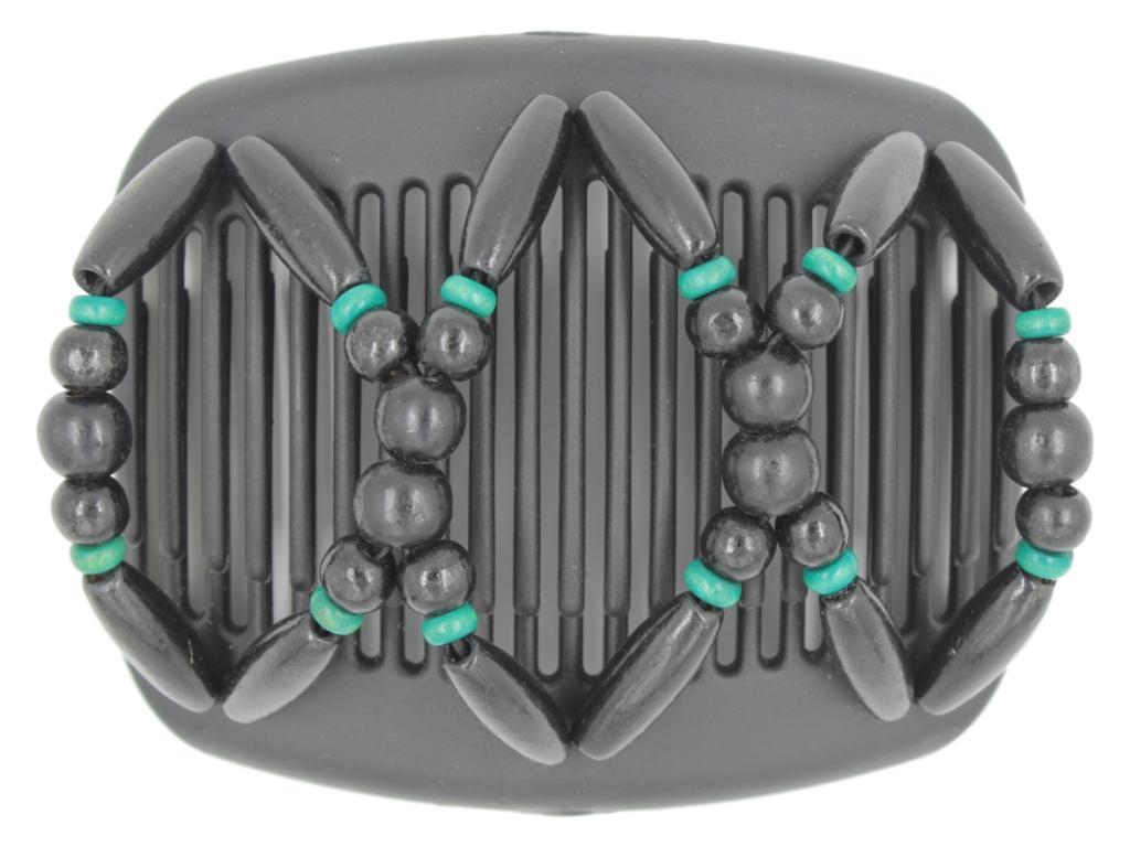 African Butterfly Hair Comb - Beada Black 20