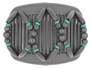 African Butterfly Hair Comb - Beada Black 20