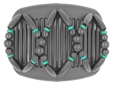 African Butterfly Hair Comb - Beada Black 20