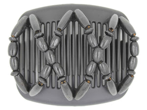 African Butterfly Hair Comb - Beada Black 57